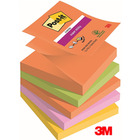 Karteczki Post-it Super Sticky Z-Notes 76x76mm (R330-5SS-BOOS) 4 kolory (5x90)