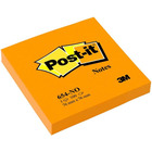Karteczki Post-it 76x76mm (654-NO) jaskrawopomaraczowe (100)